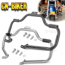 Rust-Proof Mustache Highway Engine Guard Crash Bar For Harley 00-17 Softail FL