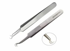 Curved Tweezers Blackhead Remover Pimple Extractor Popper Acne Blemish Comedone