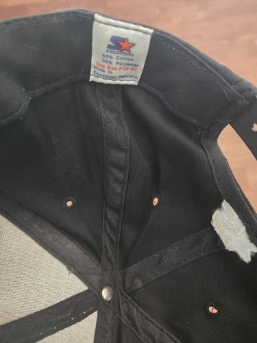 Cappello VINTAGE STARTER 91 92 Back 2 Schienali Pittsburgh Penguins Stanley Cup Champs - Foto 6 di 8