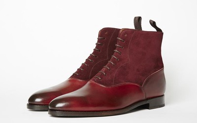 burgundy dress boots