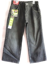 NEW Wrangler Jeans Co Boys Classic Bootcut Black Jean, Size 10 Husky