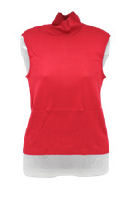 Women's sleeveless jersey, high neck warm cotton SPIDER, granite cod.074523