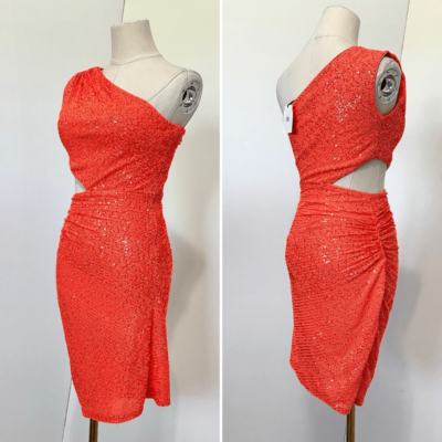 NWT Sho Side-Cutout Sequin Bodycon Dress Sz 2 Party Cocktail Prom Homecoming  | eBay