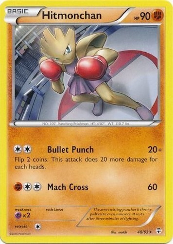 Pokémon TCG - Hitmonchan - 48/83 - Rare - Generations [Near Mint]
