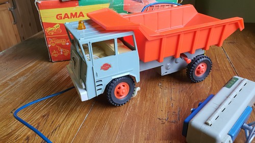 Ales Blechauto GAMA LKW FAUN Kipper Electric 3986 Fernlenkauto Batterie 50/60er - Bild 7 von 23