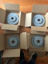 Custom Hawk Performance Slotted Rotors Frontrear