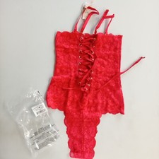 We Are HAH x Free People Spinster Reversible Bodysuit XS Blood Orange NWT 98