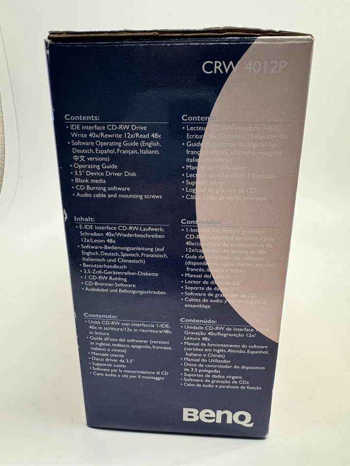 SEALED NEW BenQ CD Burner 42X CD-R 12X CD-RW 48X CD-ROM CRW-4012P - Image 4 of 4