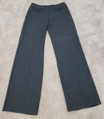 The Limited Drew Fit Wide Leg Black Twill Dress Pants Womens 32"-33" Waist  | eBay