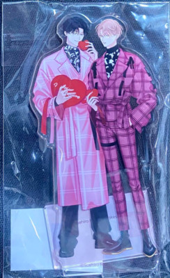 Japanese Yaoi BL Manga acrylic stand SUEHIRO MACHI  Fake Fact Lips break 