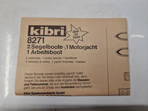 Kibri 8271 X4 Sailing & Motor Boat Self Build Kit 1/87 Scale HO Scale - Picture 12 of 12
