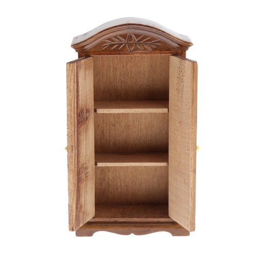 Dollhouse Miniature 1:12 Scale Victorian Furniture Wardrobe Cabinet Accessories - Picture 8 of 9
