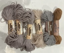 VTG Buicilla Brunswick Needlepoint Tapestry 100 Virgin Wool Lot Silver NOS 6