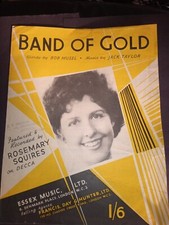 Vintage Sheet Music - Band of Gold - 1955 - Bob Musel & Jack Taylor