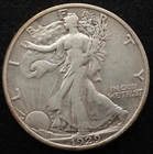 KAPPYSCOINS  G8910  1929S EF XF EXTRA FINE WALKING LIBERTY  HALF DOLLAR