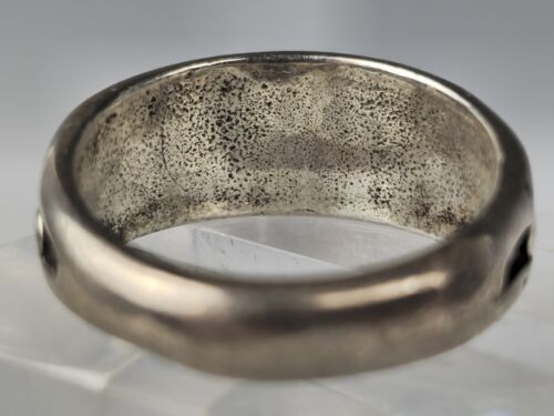 Vintage Navajo Türkis Sterlingsilber Inlay Ring Größe 8 - Bild 4 von 4