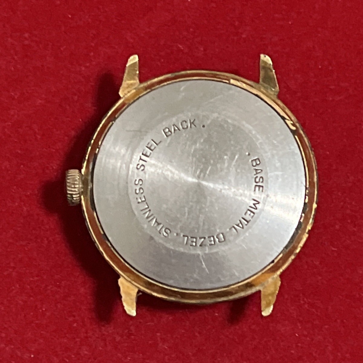 Vintage Helbros Countdown 21 Jewels Wind Up Gold Tone Day Date