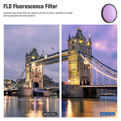 NEEWER 82mm ND/CPL/UV/FLD/Close Up Filter and Lens Accessories Kit&ND2 ND4 ND8 - Picture 2 of 8