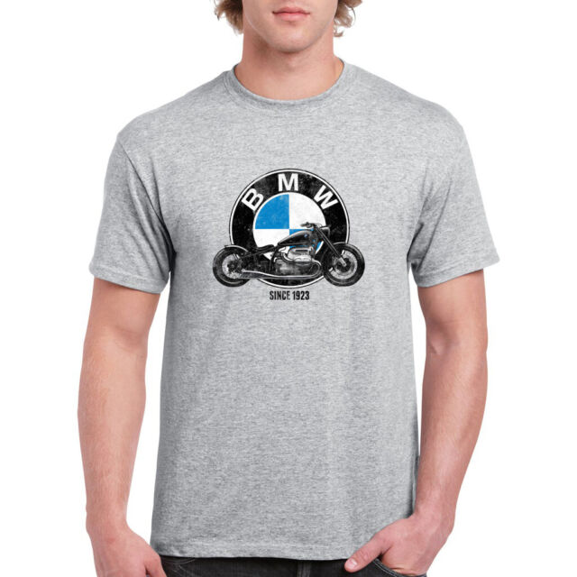 Motorcycle Shirt BMW Retro Motorrad German Grey T Shirt | eBay