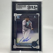 2022 Bowman Chrome Federico Polanco #CPA-FP Autograph SGC 9.5