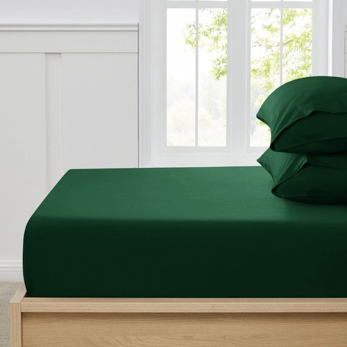 Fitted Sheet Deep Pocket Easy Care Breathable Microfiber Elastic Bedding Sheets - Picture 38 of 47