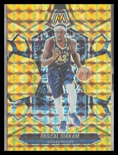 2023-24 Panini Mosaic Mosaic Reactive Yellow #6 Pascal Siakam
