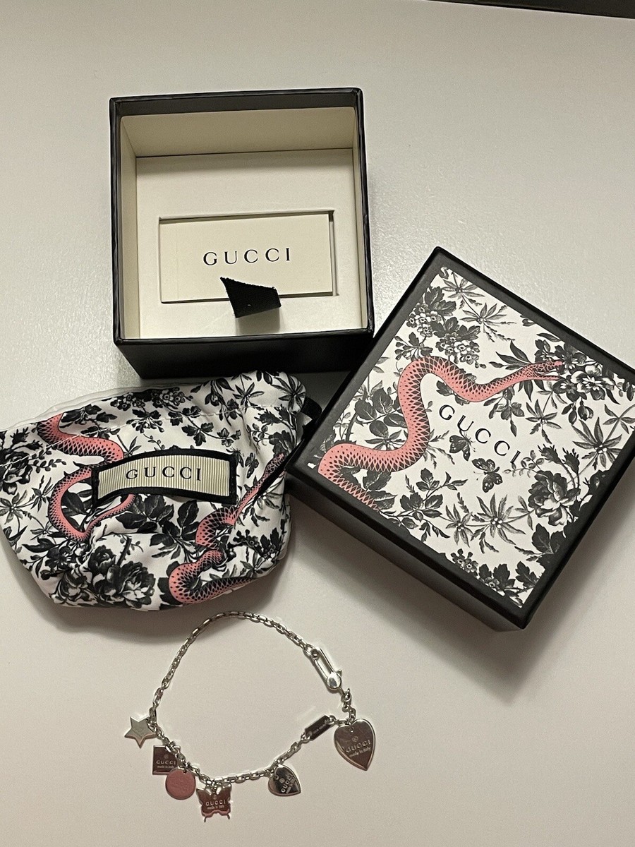 Gucci Multi Charm Bracelet Trade Mark Star Square Butterfly Gucci Multi Charm Bracelet Trade Mark Star Square Butterfly