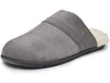 Vionic Slipper Men  s 10 Euro 43 Alfons Gray Suede Orthotic Mule New