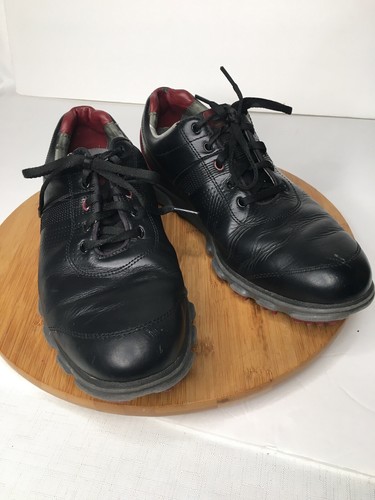 FootJoy Dry Joy Casual Tour Mens Size 10 M Black Leather Golf Shoes 53577 - Picture 2 of 15