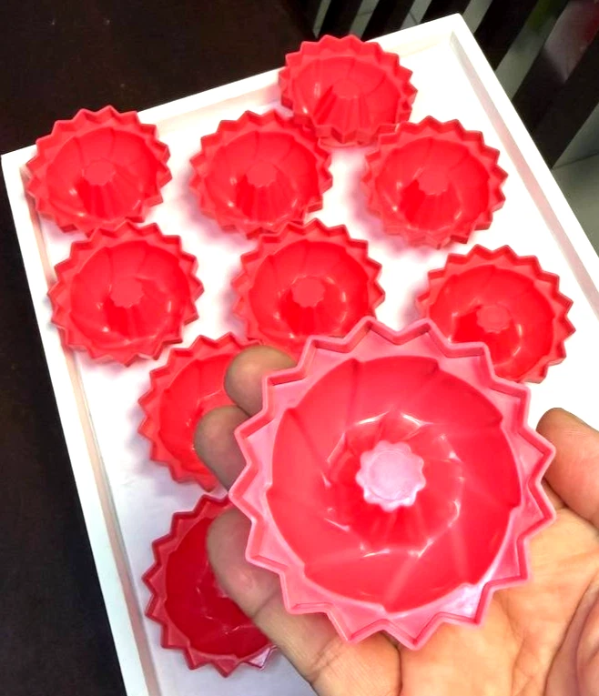 12 Pieces Mini Muffin Mold Puteri Ayu Kuih Puteri Kue Putu Ayu Mold