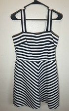 Michael Kors Women's Nautical Blue & White Striped Dress Size 8