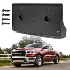 For 2019-2024 Dodge Ram 1500 DT Front Bumper License Plate Mounting Bracket Kit