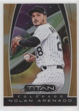2019 Panini Chronicles Titan Neon Orange Prizm 8/17 Nolan Arenado #22 o7m