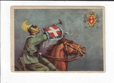 Italian Art Military Savoia Cavalleria Postcard p2383