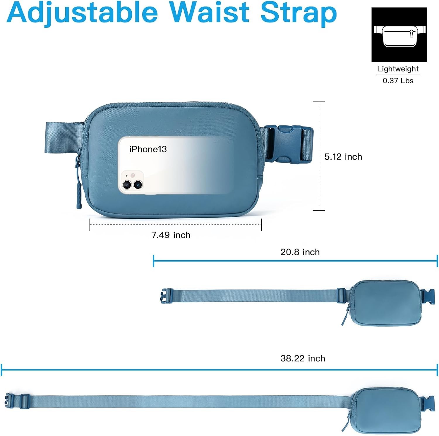 Functional Water-Resistant Fanny Pack - Essential Accessory for Travel & Sports thumbnail 6
