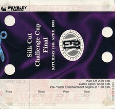 RUGBY LEAGUE CHALLENGE CUP FINAL TICKET 1995 Wigan v Leeds