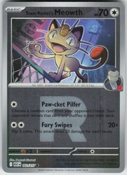 Team Rocket's Meowth 161/217 Mega Evolution Ascended Heroes Reverse Holo