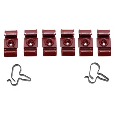 Brake Line Clip Clamp Bracket Fastener Kit 1965-66 Chevrolet Bel Air Impala 8pc