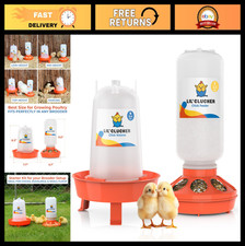 Chick Feeder  Waterer Set - 1L Feeder, 1.5L No-Leak Waterer Kit for Baby Chicks