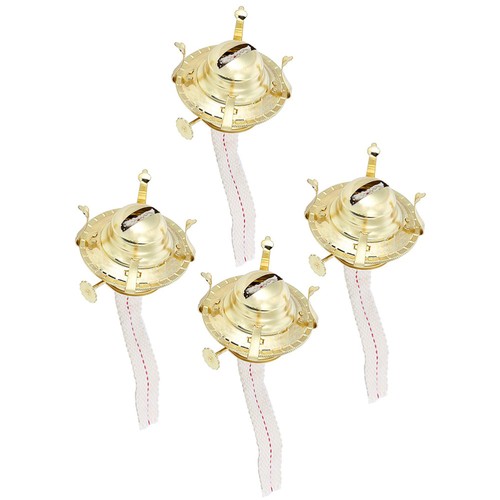 4pcs Home Temple Oil Lamp Burner Kerosene Lamp Parts Retro Kerosene Lamp Burner - Picture 6 of 12