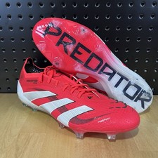 Adidas Predator Elite FG Soccer Cleats Red White ID3882 Men's Sz 8 NBY