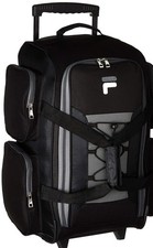 22" Lightweight Carry On Rolling Black Duffel Bag, NEW in BOX