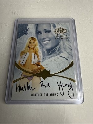 2013 Benchwarmer National Autograph Gold Foil Heather Rae Young Auto Playboy