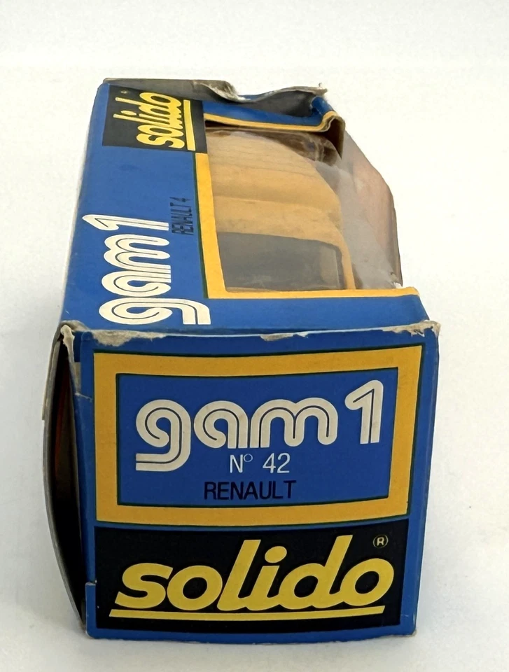 Solido - Gam 1 #42 - Yellow Renault 4 - 1:43 Scale - Image 3 of 3