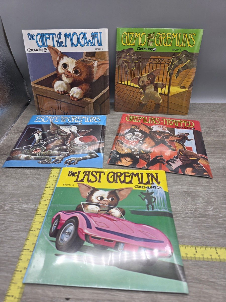 Sealed! Vintage Gremlins Vinyl Records Story Book Set 1-5