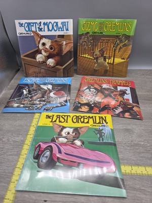 Sealed! Vintage Gremlins Vinyl Records Story Book Set 1-5 Retro 33