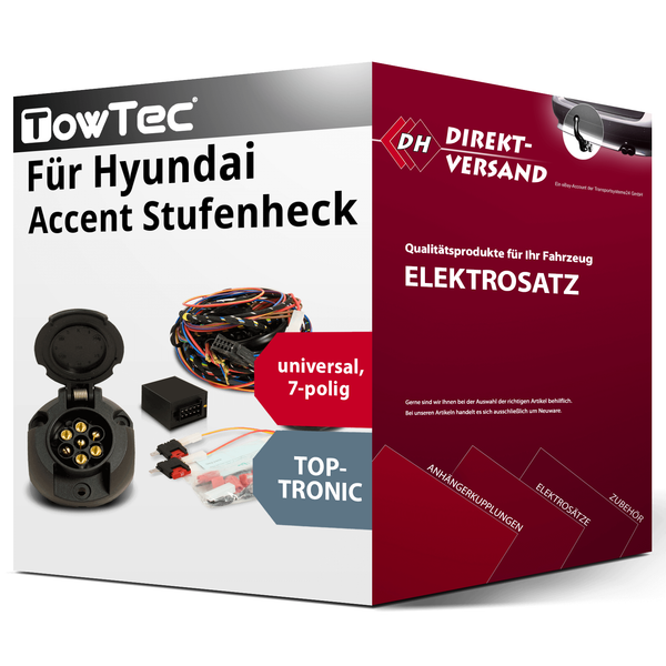 E-Satz 7Polig Universell für Hyundai Accent Stufenheck 10.1994-01.2000 Top-image