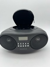 Insignia CD Boombox Portable AM/FM Radio Bluetooth LCD Display Black Stereo