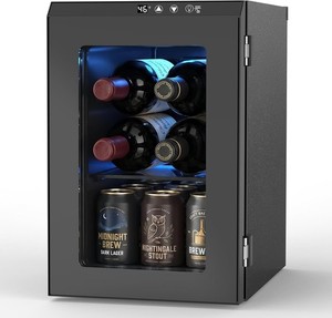 Electactic Wine Cooler Refrigerator with Glass DoorMini Wine Fridge Wine Cellar