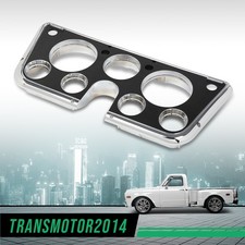 Fit For 1967 1968 1969 70 71 72 Chevy C10 Truck Dash Bezel Chrome Black W7 Hole